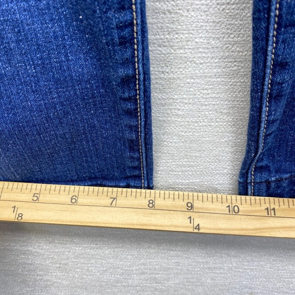 Levis 545 Capri Jeans Womens 6 Blue Dark Wash Low Rise Cropped Denim Pants - Picture 5 of 9